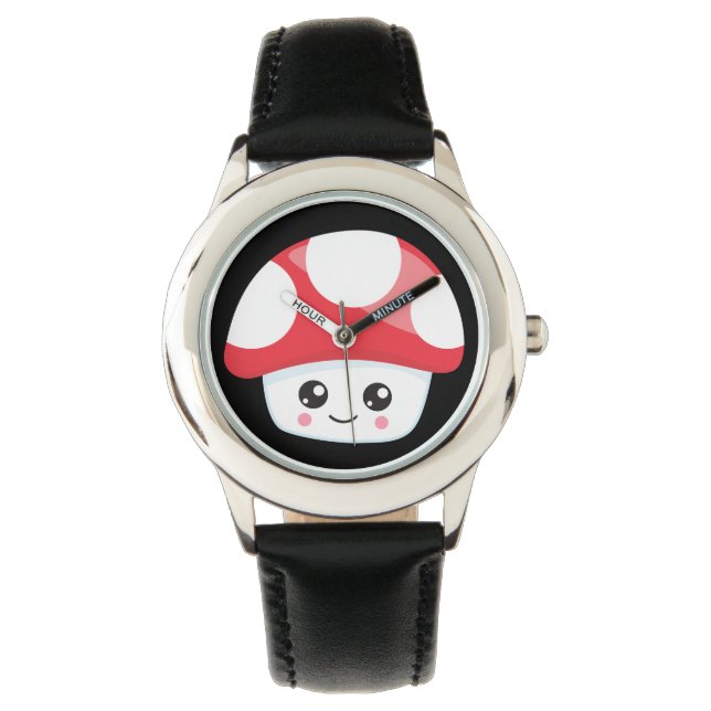 Spelare - Stainless Steel Leather Strap Watch Armbandsur (Framsida)