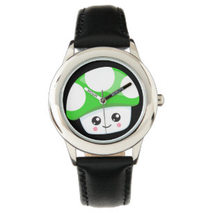 Spelare - Stainless Steel Leather Strap Watch Armbandsur