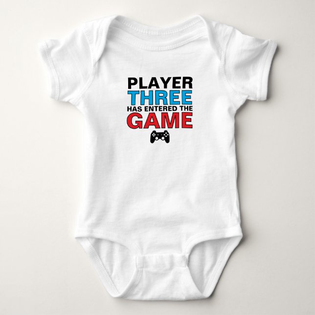 Spelare Tre Baby Gamer T Shirt (Framsida)