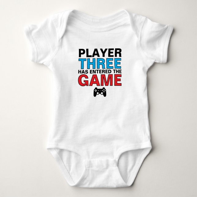 Spelare tre Baby-spelare T Shirt (Framsida)