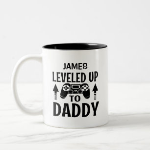 Spelare upp till pappa Personlig Namn Två-Tonad Mugg