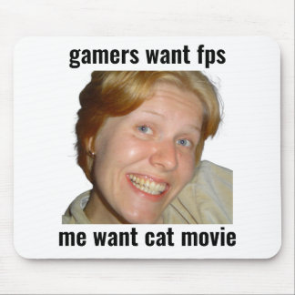 Spelare Vill ha FPS Roligt Meme Musmattor