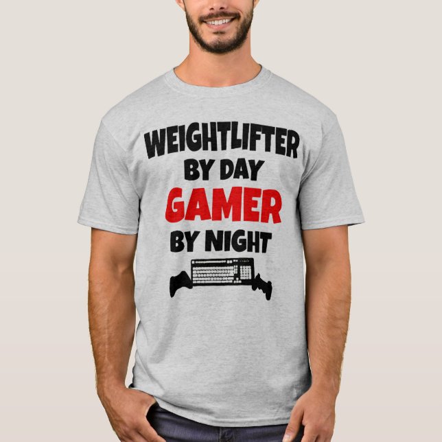 Spelare Weightlifter T Shirt (Framsida)