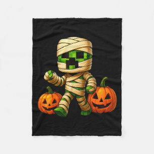 Spelare Xel Pumpa Mummy Män Pojkar Halloween Kul Fleecefilt