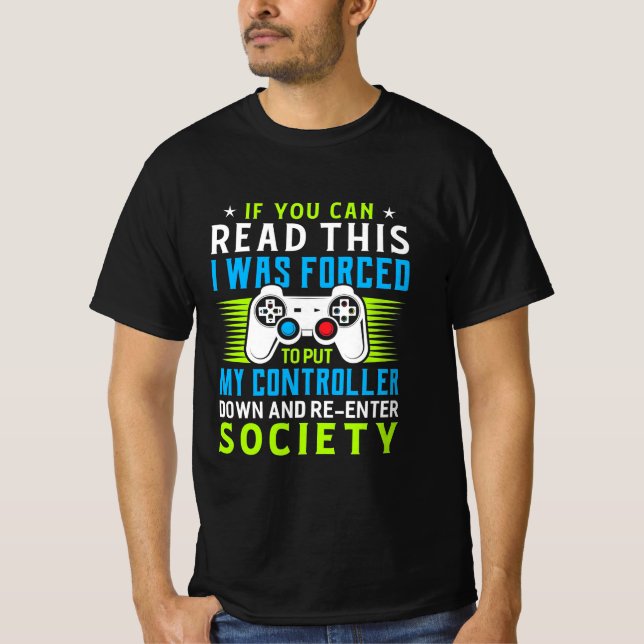 Spelaren tvingades lägga min styrenhet t shirt (Framsida)
