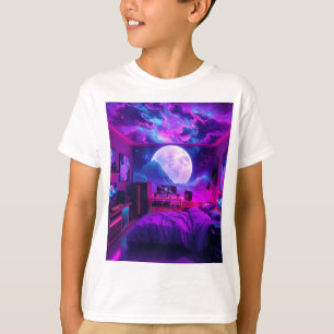 Spelarens Bedroom på en annan planet Kids T-Shirt