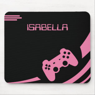 Spelarens Ljusa rosa moderna Personlig Namn Musmatta