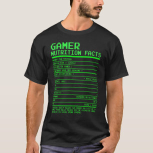 Spelarens näringsfakturor T för Tonåring videospel Shirt