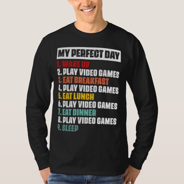 Spelarens Perfekt Day Basic-Långärmad T-Shirt (Framsida)