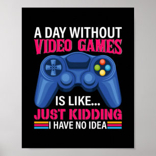 Spelarerbjudande en dag utan videospel poster