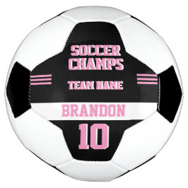 Spelarfotbollsmatcher personlig för svart rosa