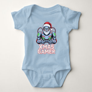 Spelargåvor jul Cyber Santa Robot Jul Spelare T Shirt