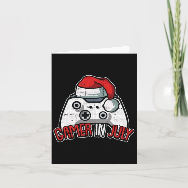 Spelargrej Jul I Juli Spel Videospelskontroll Kort (Framsida)
