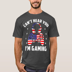Spelarheadset Cant Hear You Im-spelminne T Shirt