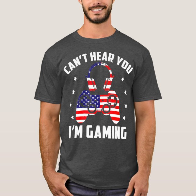 Spelarheadset Cant Hear You Im-spelminne T Shirt (Framsida)