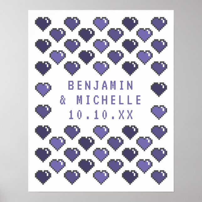 Spelarhearter - 50 Namnteckning Guest Bok (alterna Poster (Framsidan)