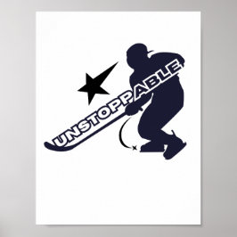 Spelarhockey UnSTOPPABLE Wall art Poster