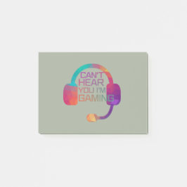 Spelarhörlurar för spelare post-it block