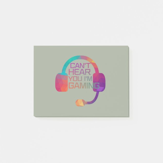 Spelarhörlurar för spelare post-it block (Framsida)