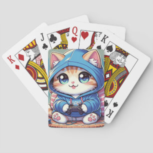 Spelarkatt i Mysigt inställning Casinokort