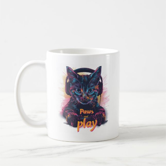 Spelarkatt Nivå Upp Kaffemugg (Vänster)