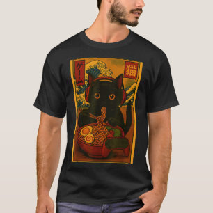 Spelarkatt som äter Ramen på japanskt vis T Shirt