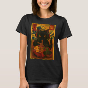 Spelarkatt som äter Ramen på japanskt vis T Shirt