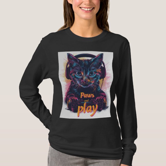 Spelarkatt Uppnådd Nivå T Shirt (Framsida)