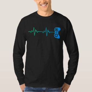 Spelarkontroll för pulsslag i Coola Videospelskont T Shirt