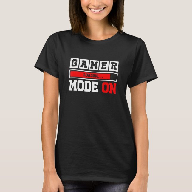 Spelarläge vid inläsning av Pub-spelofferttypograf T Shirt (Framsida)