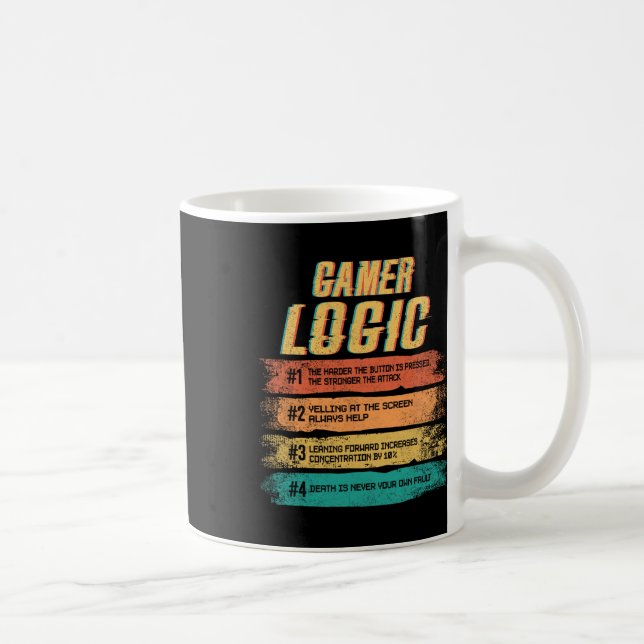 Spelarlogikdöden är aldrig ditt eget fel kaffemugg (Höger)