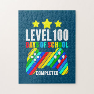 Spelarnivå 100 skoldagar avslutad pussel
