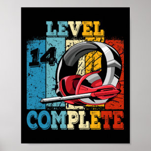 Spelarnivå 14 Olåst komplett spelstyrenhet Poster