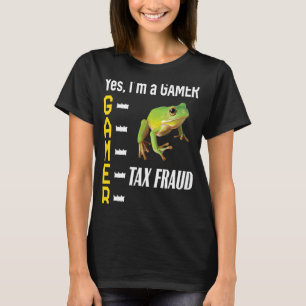 Spelarnota beställ skattebedrägeri Grod Konstig Od T Shirt