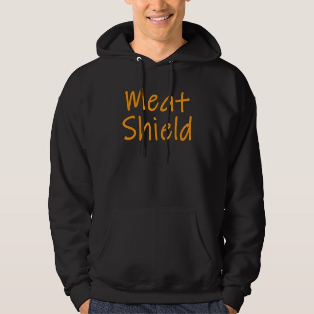Spelarnummer i kött för alfaspelare 7 hoodie (Framsida)
