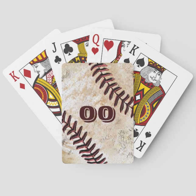 SPELARNUMMER på Basebollkort Casinokort (Baksidan)