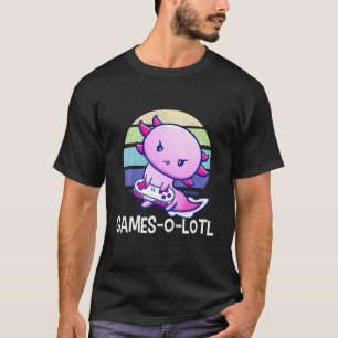 Spelarolotl Axolotl Fiskar spelar videospel T Shirt