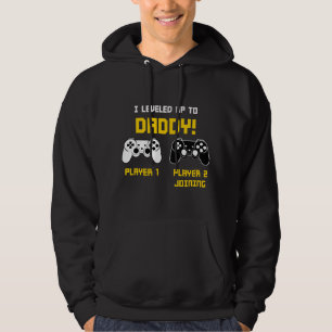 Spelarpappa Spelare Spelkonsol Köns Avslöjande RPG Hoodie