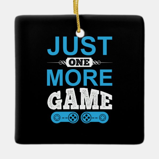 Spelarpresentationen ger bara ett spel till julgransprydnad keramik (Framsida)