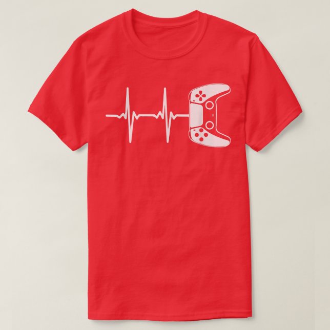 Spelarpulsslag för spelspelare t shirt (Design framsida)