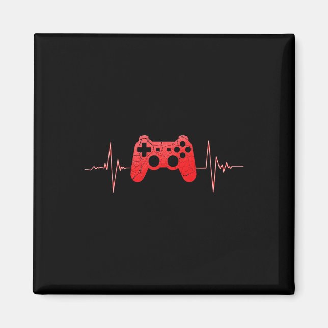 Spelarpulsslag Pulse Video Game Controller-spel Magnet (Framsidan)