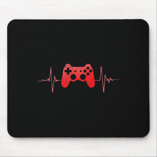 Spelarpulsslag Pulse Video Game Controller-spel Musmatta