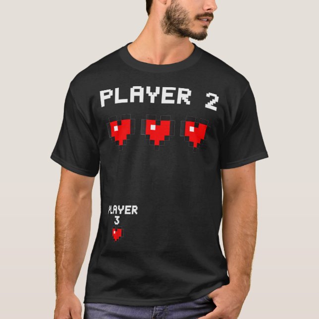 Spelarspel 3 T Gravid för spelmeddelande T Shirt (Framsida)