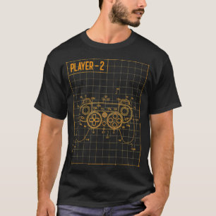 Spelarspel för spelare 2 Game Outfit Video Gamers T Shirt