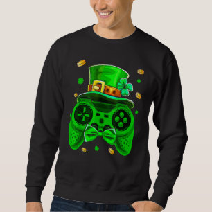 Spelarspel för St patricks day Irish Controller Vi Lång Ärmad Tröja