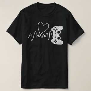 Spelarspel Heartslag Videospel T Shirt