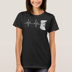 Spelarspel Heartslag Videospel T Shirt