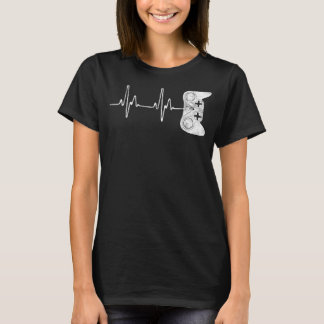Spelarspel Heartslag Videospel T Shirt