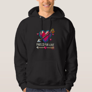 Spelarspel i Romantik Heart Pixel Art-spel P Hoodie