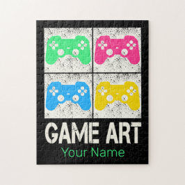 SpelArt-Vintage Gamepad Retro Controller-spelare Pussel